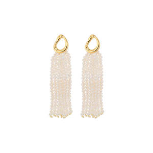 Pendientes de borla de perlas naturales para mujer WENCHI con cuentas de mijo 400g - Product Image 2