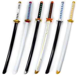 27 Designs Japan Anime Accesorios <span class=keywords><strong>de</strong></span> Cosplay Espada Solar <span class=keywords><strong>Kamado</strong></span> <span class=keywords><strong>Tanjiro</strong></span> Tomioka Giyu Armas <span class=keywords><strong>de</strong></span> Defensa Personal Espada <span class=keywords><strong>de</strong></span> Madera - Product Image 2