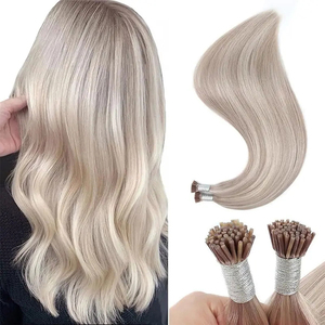 Bán buôn 100% đầy đủ lớp biểu bì đôi rút ra Nga Remy tóc con người Keratin prebonded I tip tóc extensionstop bán - Product Image 4