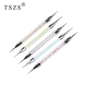 TSZS Factory Direct Professional Summer Colorful Crystal Top Grade Dotting Pen Set With Rhinestone Manufacturer