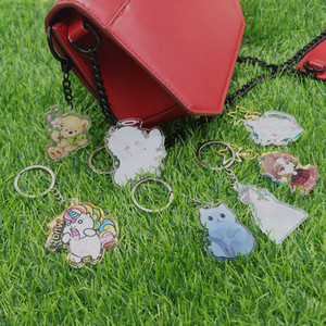 Créez votre propre conception Porte-clés acrylique imprimé personnalisé breloque acrylique Porte-clés en plastique Vogracs personnalisé - Product Image 6