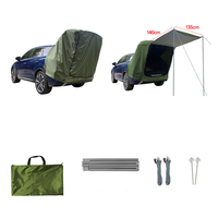 Tente magnétique pour hayon de SUV, abri de camping arrière pour voiture, installation sans outil, moustiquaire, doublure argentée, abri imperméable