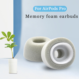 Pour Apple <span class=keywords><strong>Airpods</strong></span> <span class=keywords><strong>Pro</strong></span> éponge <span class=keywords><strong>mousse</strong></span> à mémoire embouts antibruit écouteurs embouts avec filtre à Air avec poussière Gard - Product Image 2
