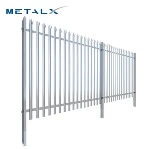 Palisade Modern Durable Heavy Duty Galvanized Palisade Fence W Shape 2.4m Palisade Fencing Panels