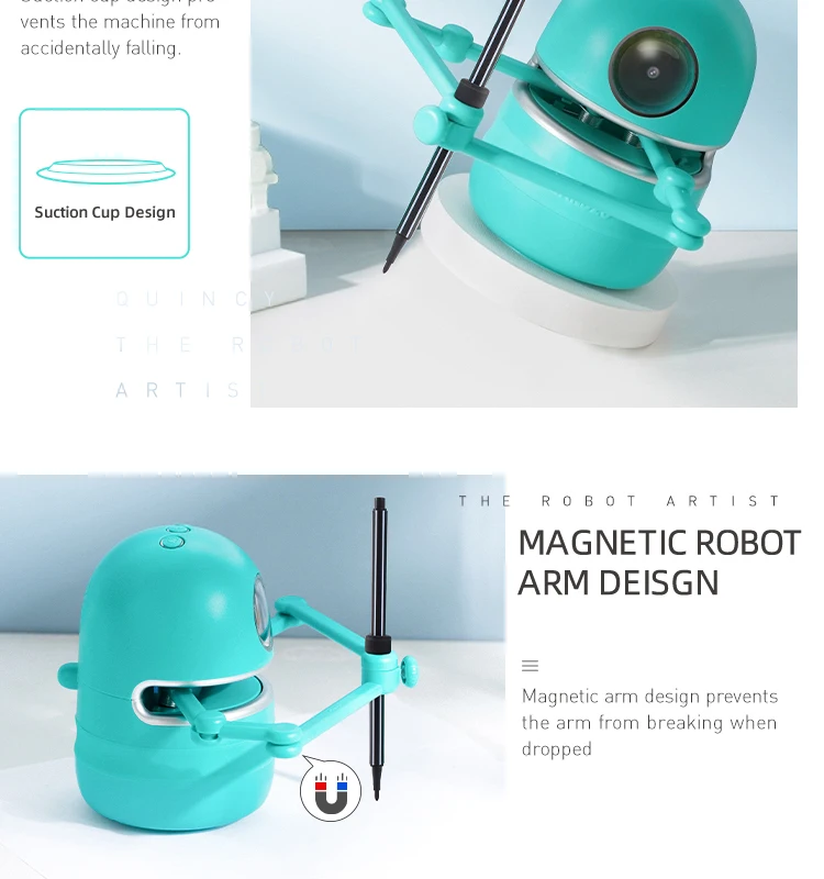 amazon arte dibujo robot artista autónomo batería operado robot de juguete asistente niños bebé dibujo aprendizaje