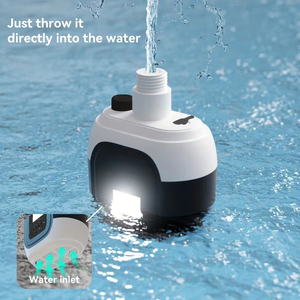 Doccia da <span class=keywords><strong>campeggio</strong></span> portatile con luce da esterno per interni ricaricabile pompa da doccia elettrica per escursioni a fare il bagno per fare il lavaggio del cane - Product Image 3