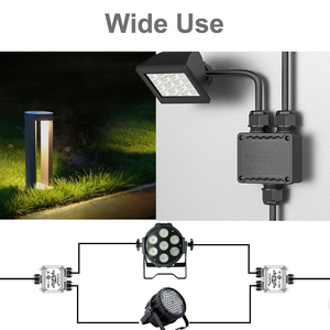 EW-M2068(L)-Y y hình dạng 3 cách dẫn ánh sáng cảnh quan khối thiết bị đầu cuối nhựa nhỏ màu đen IP68 điện không thấm nước Hộp nối - Product Image 5