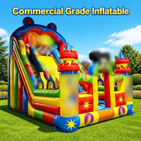 Château gonflable commercial DFRL en PVC de 0,55 mm, motif dessin animé, garantie 3 ans, installation facile, prix de gros, fabriqué en Chine