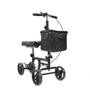 Carrozzina Pieghevole, Deambulatore con Ruote, Ausilio per la Deambulazione per Disabili, Bastone Manuale ed Elettrico, Rollator per Anziani - Product Image 3