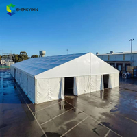 Carpa de Aluminio, Estructura Resistente y Versátil, Carpa para Taller, Almacén, Carpa Temporal Fácil de Montar, Carpa para Eventos al Aire Libre