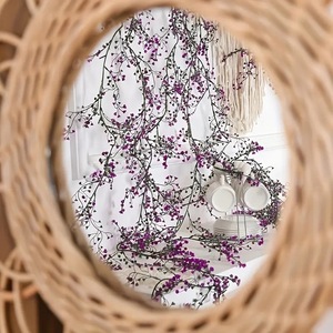 Planta Artificial de Glicinia de 180 cm de Largo, Plástico, para Colgar en la Pared Exterior, Decoración del Hogar, Accesorios para Bodas - Product Image 4
