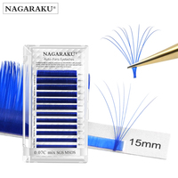 NAGARAKU — Extension de cils Volume Auto-Fan, couleurs violet bleu noir