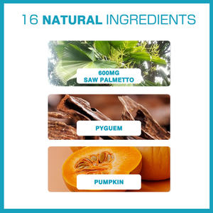 究極のプロステートサポートカプセルのこぎりパルメット付き男性の脱毛ホルモンバランスを減らすナチュラルフォーミュラ60キャップ - Product Image 3