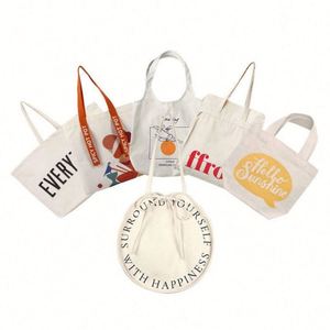 Custom logo <b>Printed</b> Eco Friendly Shopping Working Carry Lunch Canvas Women's Tote Bags with <b>Printed</b> logo - Product Image 6