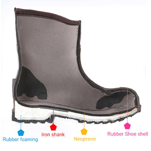 Embout Composite Extérieur de Sécurité de Travail En Caoutchouc Néoprène Hiver Chaud Hommes Bottes De Chasse - Product Image 4