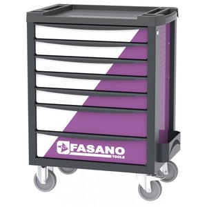 Fasano Tools 7 <b>Drawer</b> Rolling Tool Cart With Wheels For <b>Workshop</b> Storage - Product Image 1
