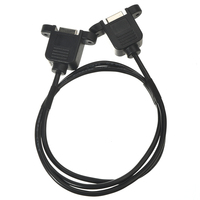 Arnés de cables de alta velocidad XPB 2,0, cable de conversión de datos hembra a hembra B con orejas de montaje en panel para impresoras e industriales