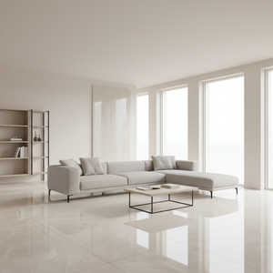 Carreaux de sol en céramique et porcelaine effet marbre <span class=keywords><strong>blanc</strong></span> Carrara, brillants, entièrement émaillés et polis, 600x1200mm, pour salon et <span class=keywords><strong>piscine</strong></span> - Product Image 2