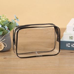 PVC Thickened <b>Transparent</b> Travel Toiletry <b>Bag</b> Large Capacity Waterproof <b>Makeup</b> <b>Bag</b> Multi-Functional Portable Storage <b>Bag</b> - Product Image 2