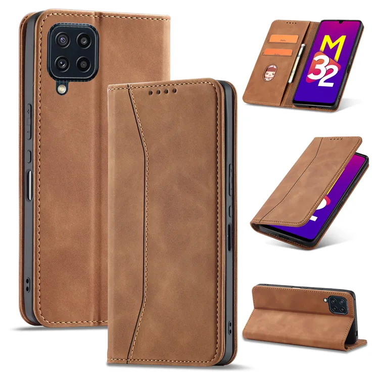 Leather Flip Case Voor Samsung Note 20 S22 Ultra S21 Plus S20FE S10 S9 S8 S7 Rand A12 A13 5G Mobiele Telefoon Cover