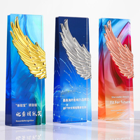 Usine Nouveau Populaire En Gros, K9 Crystal Cube Trophée Personnalisé Cristal Verre Prix Trophées/