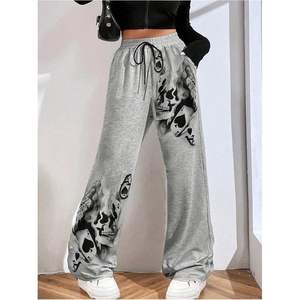 Pantalones Deportivos Y2K Personalizados para Mujer, de Pierna Ancha, Cintura Alta, Forro Polar, Estilo Gótico Grunge, Ropa Urbana - Product Image 5