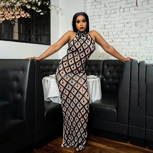Novance Vestidos De Fiesta Sparkly strass abito di lusso abiti da sera abiti lunghi con spalle scoperte donna signora <span class=keywords><strong>elegante</strong></span> <span class=keywords><strong>compleanno</strong></span> - Product Image 2