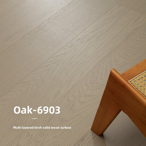 พื้นไม้โอ๊คไม้เนื้อแข็งหรูหราทันสมัยสำหรับห้องนอนและห้องนั่งเล่นพื้นไม้เนื้อแข็งสำหรับวิลล่าและในร่ม - Product Image 1