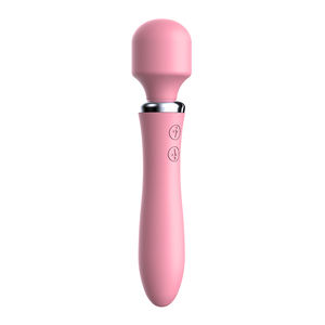 Vibrador de Doble Cabeza de 20 cm, 10 Modos, Estimulación Dual, Recargable por USB, Masajeador de Punto G de Silicona, Impermeable, con Control Remoto, Juguete Sexual - Product Image 1