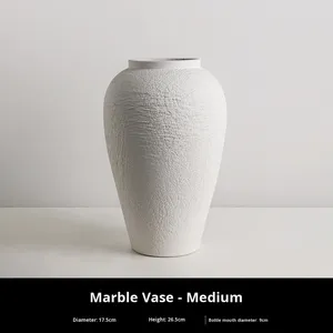 Jarrón de Cerámica Wabi-Sabi Hecho a Mano <span class=keywords><strong>con</strong></span> Textura de Patrón de Piedra para Arreglos Florales de Alta Gama <span class=keywords><strong>y</strong></span> Decoración del Hogar/Hotel - Product Image 6