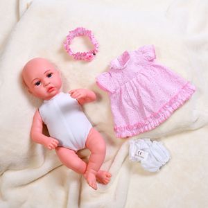 Poupée Reborn réaliste en Silicone de <span class=keywords><strong>45</strong></span> <span class=keywords><strong>CM</strong></span>, jouet pour enfant et bébé, offre spéciale - Product Image 1