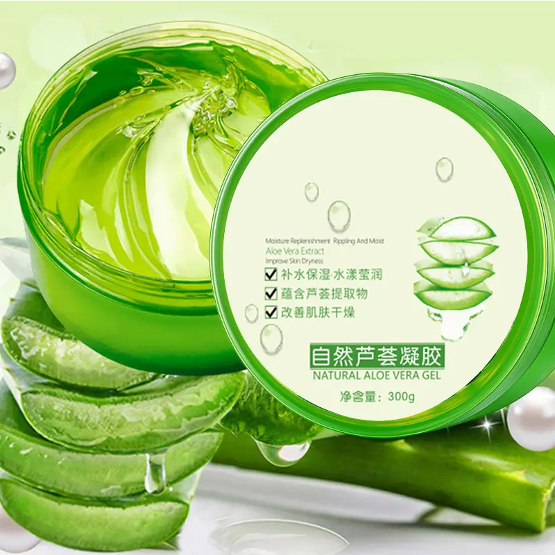 Extrato de aloe vera natural OEM de fábrica gel de aloe vera para hidratar e acalmar cicatrizes de acne