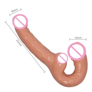 Consolador de doble cabeza realista para masturbación femenina, productos sexuales para adultos, con dos extremos para lesbiana - Product Image 5