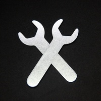 Outil fixe plat en acier estampé clé hexagonale à tête unique à extrémité ouverte de 4 à 22mm