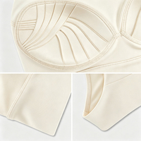 Soutien-gorge de sport sans couture à maintien élevé et antichoc pour femme, idéal pour le yoga et l'entraînement en salle de sport |   Logo avant personnalisé écologique en gros