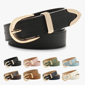Novos Cintos Minimalistas e Versáteis para Mulheres, Vendas Diretas de Fábrica, Acessórios de Cinto, Fivela de Liga, Material PU, Cinto Personalizado - Product Image 1