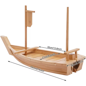 <span class=keywords><strong>Plateau</strong></span> <span class=keywords><strong>de</strong></span> service pour sushis 28/31,5 pouces, grand format, pour restaurant ou maison, fêtes, buffets, <span class=keywords><strong>plateau</strong></span> à sushis en bois - Product Image 2