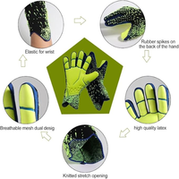 Guantes de Portero de Fútbol de Alta Calidad al por Mayor, para Jóvenes y Adultos, Transpirables, de Látex, con Diseño Antideslizante y Protección