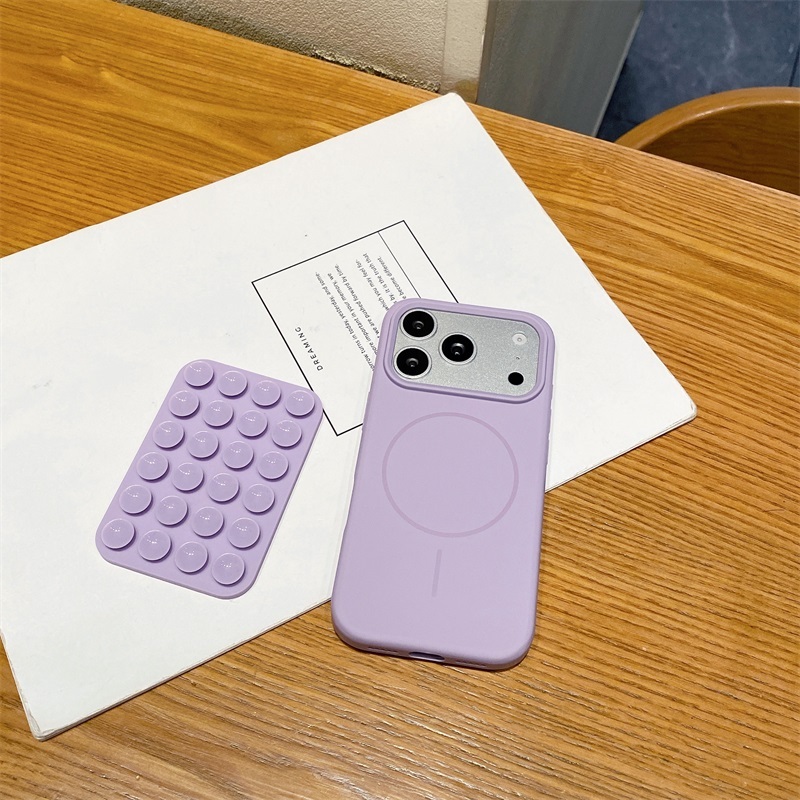 3D Silicon Phone case with Magnetic Suction Cup for iPhone 18 Pro Max 17 16 15 14 13 Pro 2 in 1 Sucker Mobile Phone Accessories · image 2