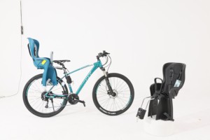 Siège de <span class=keywords><strong>vélo</strong></span> universel pour enfants avec repose-pieds réglable et ceinture de sécurité pour bébés, compatible avec les vélos de route en acier et en plastique - Product Image 5