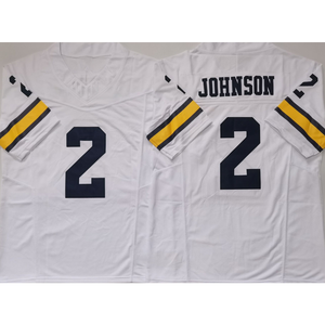 도매 미시간 대학 미식 축구 저지 10 톰 브래디 2 존슨 저지 제한 스티치 미식 축구 유니폼 - Product Image 3
