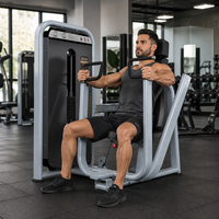 Machine de musculation réglable en acier pour press à la poitrine assis - Capacité de charge de 100 kg - Usage commercial, respectueuse de l'environnement