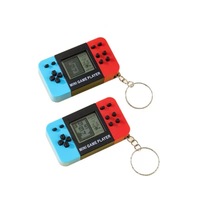 Konsol Game Elektronik Logam Genggam Mainan Klasik Nostalgia untuk Gantungan Kunci Game Jepang Mendukung Model Layar Warna Kecil