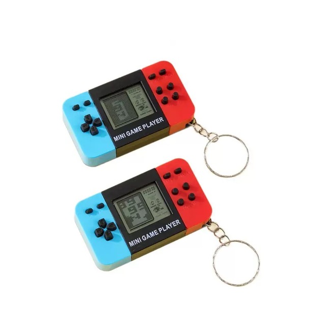 Handheld Metal Electronic Game Console Toy Classic Nostalgic for Game Keychain Japanese Support Color Display Model Small