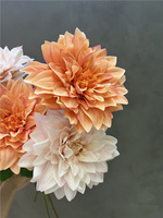 Haute qualité Real Touch fleur de Dahlia artificielle fleurs blanches pour noël mariage maison nouvel an décoration