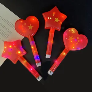 Bán Buôn Ngôi Sao Năm Cánh Bọt Hình Trái Tim Huỳnh Quang Bảo Vệ Môi Trường Buổi Hòa Nhạc Trẻ Em Năm Mới Vui Vẻ Thanh - Product Image 4