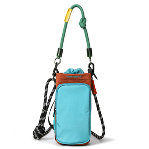 Lightweight Waterproof Anti-Theft Polyester Crossbody <b>Water</b> <b>Bottle</b> <b>Carrier</b> Bag Front Zipper Pocket Designer Shoulder Bag - Product Image 1