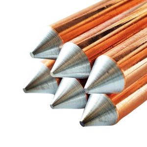 Venta directa de fábrica Precio bajo Barra de tierra Tierra Protección contra rayos Sistema de puesta a tierra Barra de tierra de acero revestido de cobre - Product Image 3