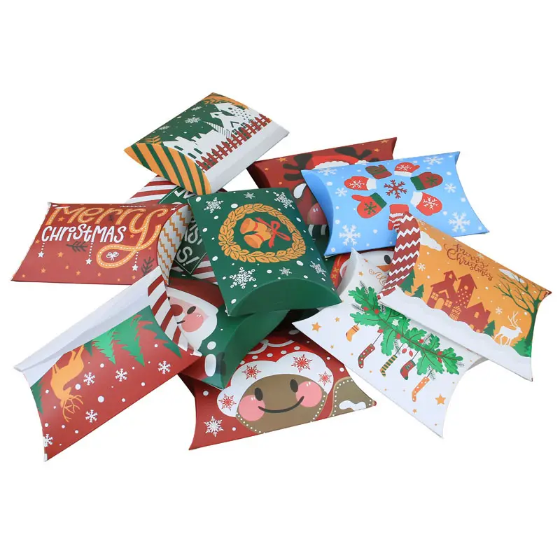 Scatola di carta regalo con logo personalizzato all'ingrosso di dimensioni di colore scatole regalo di cioccolato di natale scatole di carta