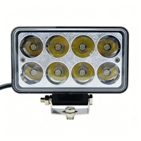 6Inch 24W Rectangle LED Work Light IP68 Waterproof 12-48V 1600lm Auxiliary Driving Lamp for Offroad Car Truck Forklift Machinery